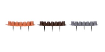 Садовый бордюр Palisade IPAL7 коричневый 4,05 м
