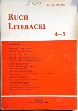 RUCH LITERACKI 4-5 1988