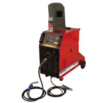 Spawarka MIG/MAG migomat 40-250A 400V 9,8kVA wyświetlacz Holzmann MSA250