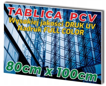 SZYLD REKLAMOWY Płyta PCV 3mm Tablica 80x100 cm