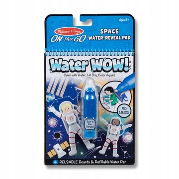 Kolorowanka wodna WATER WOW Kosmos astronauci