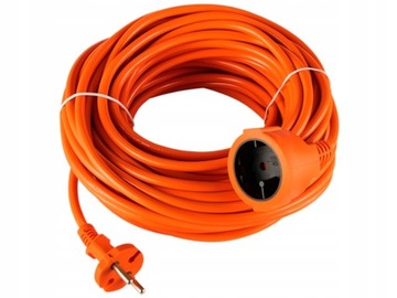 PRZEDŁUŻACZ OGRODOWY BUDOWLANY 20M 1 GNIAZDO KOSIARKA GRUBY