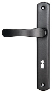 Ручка для дверных ворот Узкая пластина для ключа 72 мм Ключ ЧЕРНЫЙ