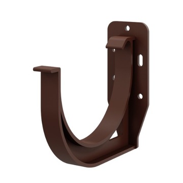 Крючок-держатель желоба, желоб, КОНЕЦ, 100 мм, ВЫСОКОЕ КАЧЕСТВО, коричневый