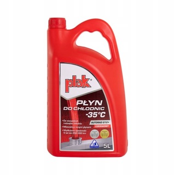 Płyn do chłodnic G12+ PLAK AUTORAD 5L