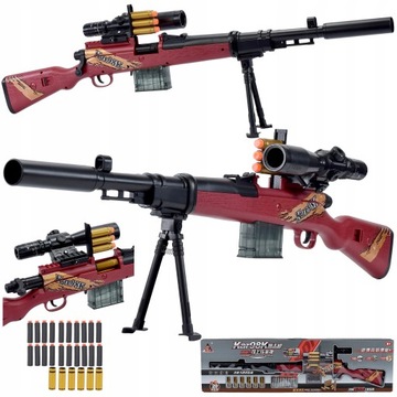 KARABIN PISTOLET SNAJPERKA SNAJPER STRZAŁKI ŁUSKI