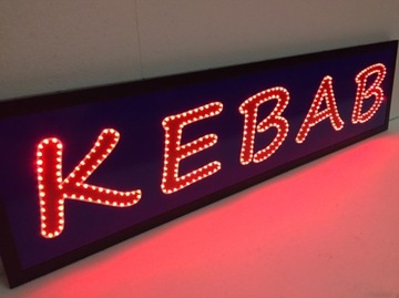 Reklama diodowa KEBAB 120x30 cm neon szyld zew