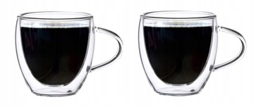 Szklanki termiczne do espresso 75ml z uchem 2szt