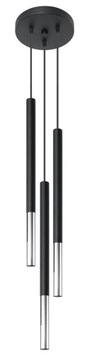 Sollux Lampa Wisząca MOZAICA 3P Czarny/Chrom G9