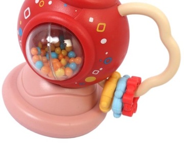 ПОгремушка-прорезыватель ЦВЕТНАЯ ТРУБА 10 СМ СЕНСОРНАЯ