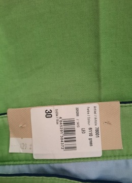 Spodnie męskie zielone Pierre Cardin r. 30