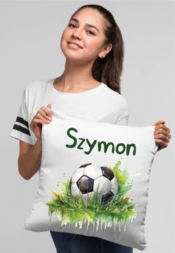 ZESTAW PODUSZKA + KUBEK DLA PIŁKARZA PIŁKA NOŻNA FOOTBALL piłka + IMIĘ