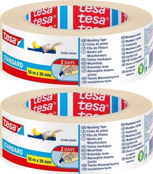 Taśma maskująca malarska tesa standard 50mx38 x2