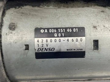 MERCEDES C 220 CDI W204 W211 2.2 STARTÉR A0061514601