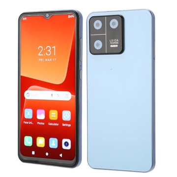 m13pro 6,53-дюймовый смартфон с откидным экраном, разблокировка по лицу, 8 ГБ ОЗУ, 128 ГБ ПЗУ Su