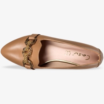 ЖЕНСКИЕ КОЖАНЫЕ ТУФЛИ С ДЕКОРАЦИЕЙ PL r 41