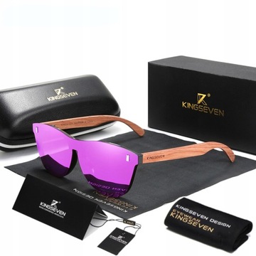 OKULARY PRZECIWSŁONECZNE DREWNIANE POLARYZACYJNE KINGSEVEN PREMIUM 2024