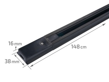 НАБОР РЕЛЬСОВ 1,5 М + 3 ОТРАЖАТЕЛЯ GU10