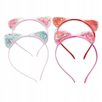 Оптовый комплект повязок с кошачьими ушками, оптовая цена, упаковка 12 шт.