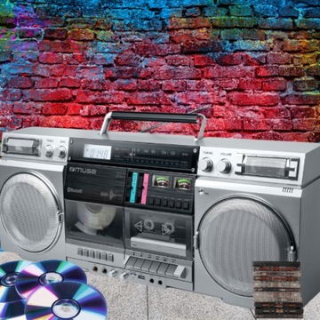 Boombox Cassette Radio Aux в Bluetooth Muse M-380 GBS Ghetto Muse