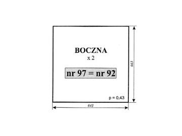 SZYBA BOCZNA C-330 CHOJNÓW 92