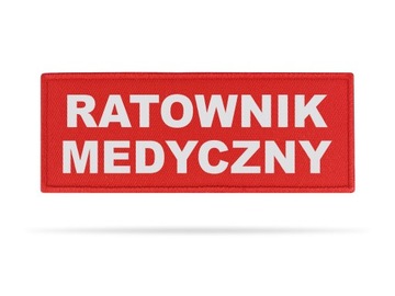 NASZYWKA ODBLASKOWA PLAKIETKA RATOWNIK MEDYCZNY
