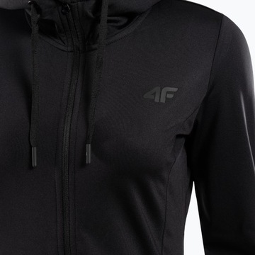 Толстовка женская тренировочная 4F, черная, S