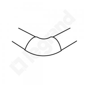 Kąt płaski DLP listwy podlogowej 92x20mm szary
