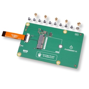 Adapter HAT AI! PCIe do Raspberry Pi 5 na Google Coral Edge od Pineberry Pi