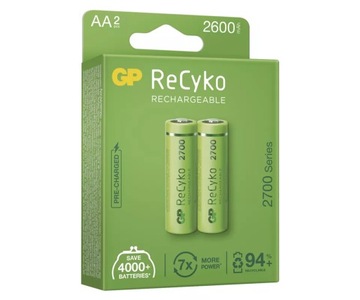GP Recyko+ Новая батарея серии R6/AA 2700 1,2 В