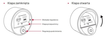 Регулятор тяги круглого дымохода на дымоходную трубу диаметром 120-200 мм.