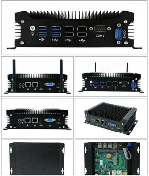 Промышленный мини-ПК без вентилятора G12 M.2 RS232 RJ45