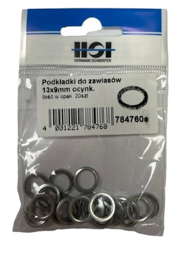 HSI PODKŁADKI METALOWE 13X9MM OCYNK PODKŁADKA POD DO ZAWIASÓW ZAWIASY