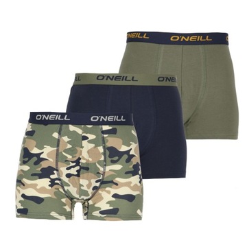 O'NEILL Men Boxer Camo & Plain 3pk Męskie Bokserki 3 Pak rozm. M