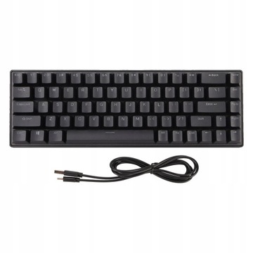 KLAWIATURA MECHANICZNA 60% LED CZARNY