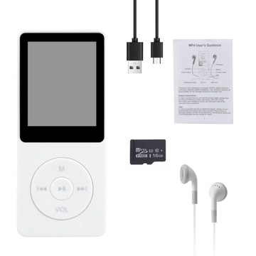 MP4 MP3-ПЛЕЕР ДИКТОФОН FM-РАДИО 16 ГБ BLUETOOTH 5.0 Hi-Fi + НАУШНИКИ