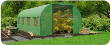 САДОВЫЙ ТУННЕЛЬ ДЛЯ ВЫРАЩИВАНИЯ ОВОЩЕЙ И РАСТЕНИЙ ТЕПЛИЦА 2,5х4м ФОЛЬГА 10м2