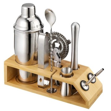 Zestaw barmański shaker do drinków BRADFORD 10 elementów