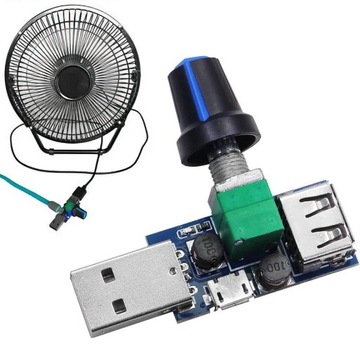 Mini Regulator wentylator USB Regulator prędkości
