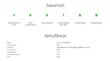 Портативный беспроводной пылесос NAVITEL CL100