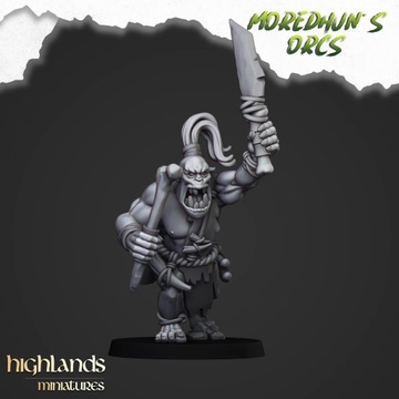 Cave Orcs #7 Highlands Miniatures Druk 3D Figurkowo 12K