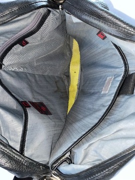 SAMSONITE Torba na laptopa czarna SKÓRA