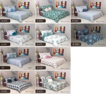 Постельное белье ELWAY 200х220 Хлопок Сатин NEW DESIGNS мягкое двустороннее