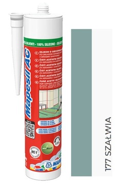 Silikon MAPEI Mapesil AC 177 SZAŁWIA sanitarny 310ml USZCZELNIACZ