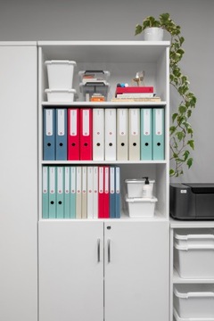 Папка MOXOM NEWBINDER 7 СМ А4 СЕРАЯ + ПЕЧАТИ