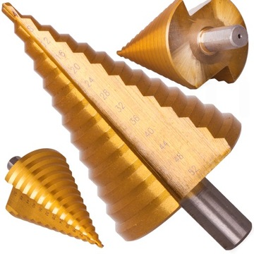 РОЖДЕСТВЕНСКАЯ ЕЛКА СТУПЕНЧАТАЯ КОНИЧЕСКАЯ СВЕРЛО ТИТАН 4-52 мм