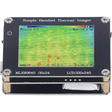 ТЕПЛОВИЗИОННАЯ КАМЕРА 24X32 ПИКСЕЛЕЙ ИНФРАКРАСНЫЙ ДАТЧИК ЖК-ЭКРАН 2,0 дюйма 600 мАч