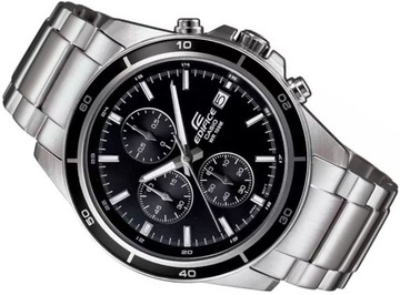 Zegarek Męski CASIO EDIFICE EFR-526D-1AVUEF Srebrna bransoleta + BOX