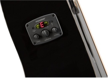 Fender CB-60SCE Черная акустическая бас-гитара