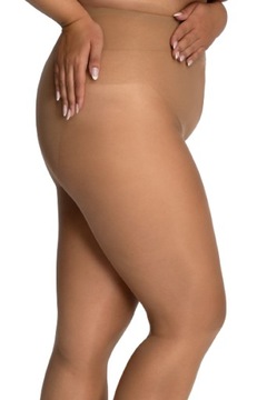 QUEEN SIZE rajstopy HIP-NOTIC BIKINI 20den R. 7 amber